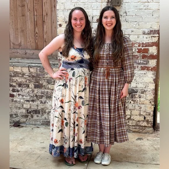 Madewell Autumn Checkered Midi Dress Size S - Picture 6 of 9